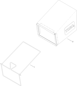 Bag Assembly Diagram and Parts List for 407000000 - 412999999 Toro Lawn Mower