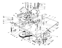 Transmission & Linkage Assembly Diagram and Parts List for 0000001-0999999 - 1990 Toro