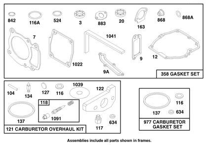 Engine Gts 150 (Model No. 20482 Only) Diagram and Parts List for 790000001 - 799999999 Toro Lawn Mower