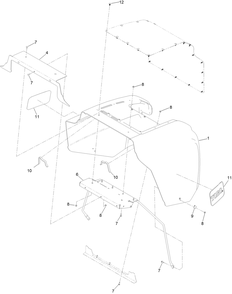 Hood Assembly No. 142-5135 Diagram and Parts List for 413000000 - 999999999 Toro Lawn Tractor