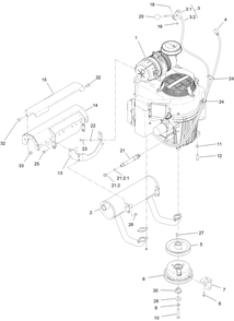 Engine Assembly Diagram and Parts List for 400000000 - 414499999 Toro Lawn Mower