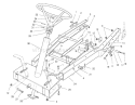 Rear Axle Assembly Diagram and Parts List for 8900001-8999999 - 1998 Toro Lawn Tractor