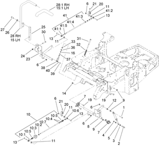 Part Location Diagram of 103-4327 Toro Tracking Asm