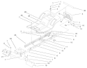 Frame & Body Assembly Diagram and Parts List for 200000001-200999999 - 2000 Toro Lawn Tractor
