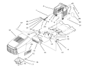 Hood Assembly Diagram and Parts List for 3900001-3999999 - 1993 Toro Lawn Tractor