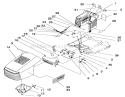 Hood Assembly Diagram and Parts List for 5900001-5999999 - 1995 Toro Lawn Tractor