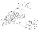 Hydro Transaxle Assembly Diagram and Parts List for 5900001-5999999 - 1995 Toro Lawn Tractor