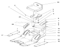Seat Assembly Diagram and Parts List for 5900001-5999999 - 1995 Toro Lawn Tractor