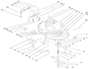 38" Deck Components Assembly Diagram and Parts List for 200000001-200999999 - 2000 Toro Lawn Tractor