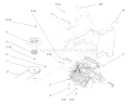 Hydro Transaxle Diagram and Parts List for 5900001-5999999 - 1995 Toro Lawn Tractor