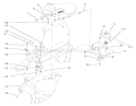 Cruise Control Assembly Diagram and Parts List for 210000001-210999999 - 2001 Toro Lawn Tractor