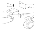 Baffles And Shrouds Diagram and Parts List for 3900001-3999999 - 1993 Toro Lawn Tractor