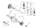 Camshaft, Crankshaft And Valves Diagram and Parts List for 3900001-3999999 - 1993 Toro Lawn Tractor