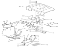 Fender And Supports Diagram and Parts List for 3900001-3999999 - 1993 Toro Lawn Tractor