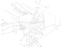 Hydro Controls Assembly Diagram and Parts List for 8900001-8999999 - 1998 Toro Lawn Tractor