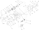 Hydro Trans Axle Assembly Diagram and Parts List for 8900001-8999999 - 1998 Toro Lawn Tractor