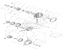 Transmission Assembly Diagram and Parts List for 8900001-8999999 - 1998 Toro Lawn Tractor