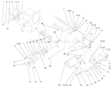 Attach-A-Matic & Hitch Assembly Diagram and Parts List for 000000001-000999999 - 2000 Toro Lawn Tractor