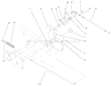 Lower Parking Brake Assembly Diagram and Parts List for 000000001-000999999 - 2000 Toro Lawn Tractor