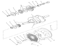 Crankshaft, Camshaft & Flywheel Assembly Diagram and Parts List for 390001-399999 - 1993 Toro Lawn Tractor