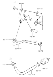 Part Location Diagram of 23062-7004-9H Lawn Boy Bracket