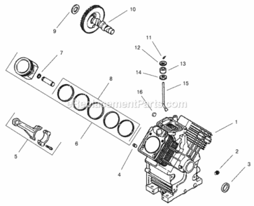 Part Location Diagram of 2406713 Toro Connecting Rod (Std.)