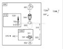 Starter Assembly Diagram and Parts List for 230000001-230999999 - 2003 Toro Lawn Tractor