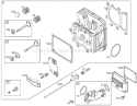 Cylinder Head Assembly Diagram and Parts List for 250000001-250999999 - 2005 Toro Lawn Tractor