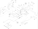 Control Assembly Diagram and Parts List for 250000001-250999999 - 2005 Toro Lawn Tractor