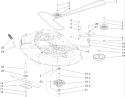 Spindle and Belt Drive Assembly Diagram and Parts List for 260020000-260999999 - 2006 Toro Lawn Tractor
