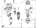 Part Location Diagram of 30202-PZ1-003 Honda Collar Set- Clutch Stop