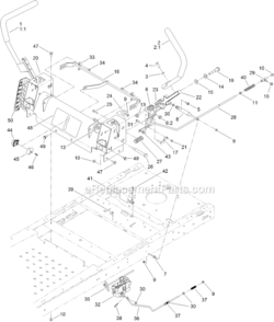 Motion_Control_Assembly Diagram and Parts List for 312000001-312999999 Toro Lawn Tractor