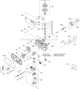 Right_Hand_Hydro_Transaxle_Assm_No_119-3331 Diagram and Parts List for 312000001-312999999 Toro Lawn Tractor