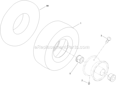 Caster_Wheel_Assembly_No_110-6785 Diagram and Parts List for 312000001-312999999 Toro Lawn Tractor