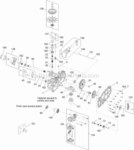 Left_Hand_Hydro_Transaxle_Assembly_No_119-3330 Diagram and Parts List for 314000001 - 314999999 Toro Lawn Tractor