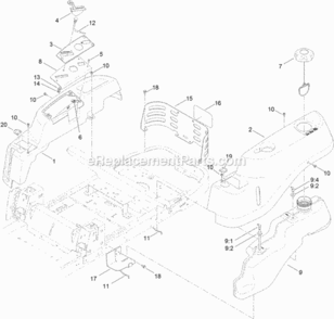 Part Location Diagram of 121-0772 Toro Decal-Panel, Control