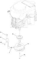 Part Location Diagram of 119-3318 Toro Pulley-engine