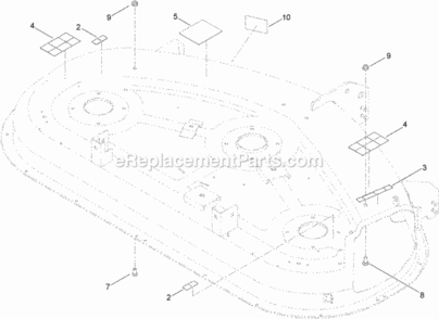 50_Inch_Deck_Decal_Assembly_No_119-8841 Diagram and Parts List for 314000001 - 314999999 Toro Lawn Tractor