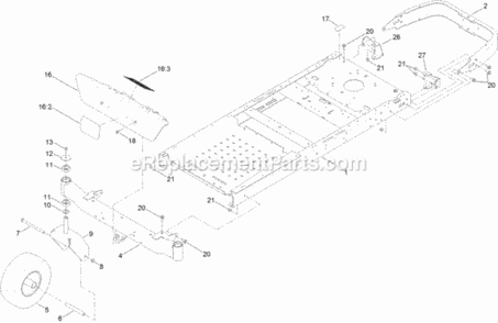 Part Location Diagram of 119-3473 Toro 13 Inch Wheel And Tire Asm