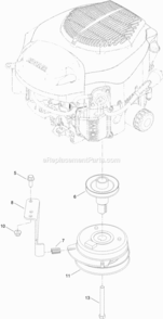 Clutch_Assembly Diagram and Parts List for 314000001 - 314999999 Toro Lawn Tractor