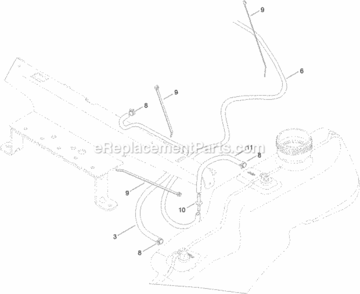 Fuel_Delivery_Assembly Diagram and Parts List for 312000001 - 312999999 Toro Lawn Tractor