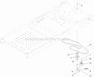 Belt_And_Pulley_Assembly Diagram and Parts List for 312000001 - 312999999 Toro Lawn Tractor