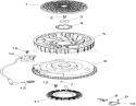 Ignition and Electrical Assembly Diagram and Parts List for 290000001-290999999 - 2009 Toro Lawn Tractor
