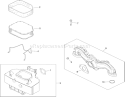 Air Intake and Filtration Assembly Diagram and Parts List for 290000001-290999999 - 2009 Toro Lawn Tractor