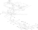 Parking Brake Assembly Diagram and Parts List for 290000001-290999999 - 2009 Toro Lawn Tractor