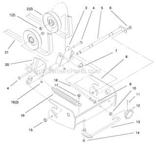 Part Location Diagram of 19-1471 Toro Screw-Shoulder