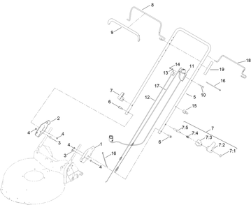 Part Location Diagram of 140-3974-05 Toro Plate-Handle, Right