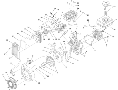Part Location Diagram of 144-5131 Toro Element Foam Air Filter Cap Vi