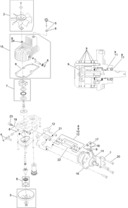 Rh Hydro Assembly Diagram and Parts List for 401000000-999999999 Toro Lawn Mower