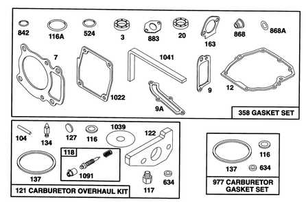 Engine Gts 150 (Model No. 20465 Only)(Model No. 97772-0310-A2) Diagram and Parts List for 5900001 - 5999999 Toro Lawn Mower